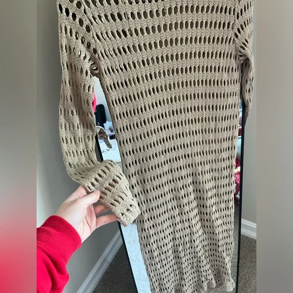 Zara Knit Long Sleeve Dress - Picture 3 of 8